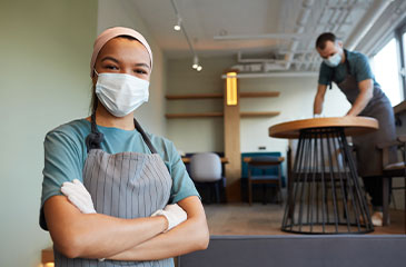 Cleaning Crew With Masks